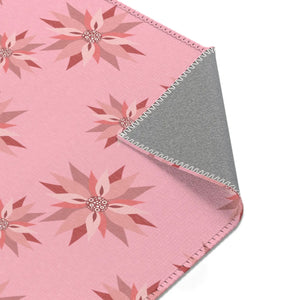 Floral Pattern Pink Area Rugs – Eco Fiber - Dipaliz