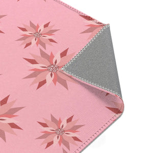 Floral Pattern Pink Area Rugs – Eco Fiber - Dipaliz