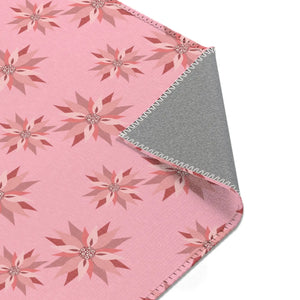 Floral Pattern Pink Area Rugs – Eco Fiber - Dipaliz