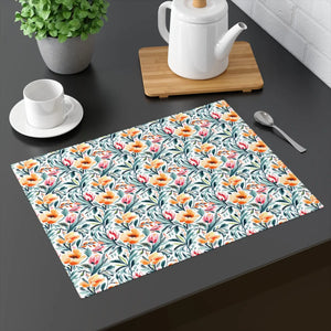 Floral Pattern Placemat – Cotton Table Decor - Dipaliz - Placemats