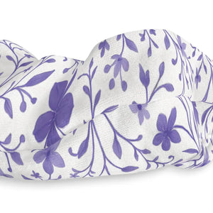 Floral Pattern Scrunchie Soft Petals Boho Flair Hair Tie - Dipaliz - 4’’ × - Accessories