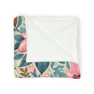 Soft Polyester Blanket - Floral One-sided Print - Dipaliz - Home Decor