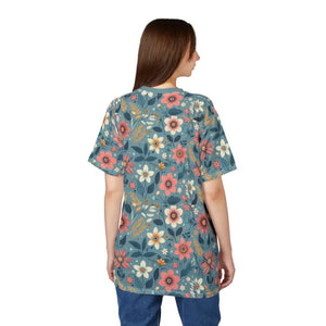 Vibrant Floral Pattern Unisex Tee - Nature Energy Style - Dipaliz - T-shirts