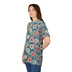 Vibrant Floral Pattern Unisex Tee - Nature Energy Style - Dipaliz - T-shirts