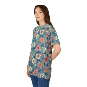 Vibrant Floral Pattern Unisex Tee - Sustainable Fashion - Dipaliz - T-shirts