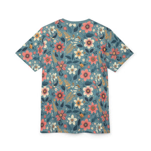 Vibrant Floral Pattern Unisex Tee - Sustainable Fashion - Dipaliz - T-shirts