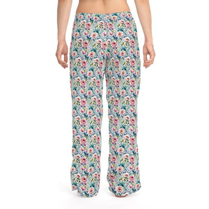 All Over Prints - Women’s Pajama Pants Floral Pattern Cozy Sleepwear - Dipaliz