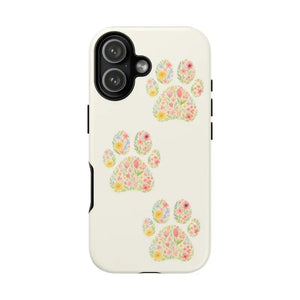 Floral Paw Print Phone Case - Pet Lover Style - Dipaliz - Iphone 17 / Matte - Mobile Cases