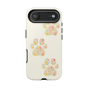 Floral Paw Print Phone Case - Pet Lover Style - Dipaliz - Iphone 17 Air / Glossy - Mobile Cases