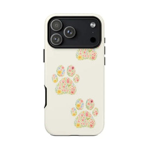 Floral Paw Print Phone Case - Pet Lover Style - Dipaliz - Iphone 17 Pro Max / Matte - Mobile Cases
