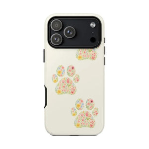 Floral Paw Print Phone Case - Pet Lover Style - Dipaliz - Iphone 17 Pro Max / Glossy - Mobile Cases