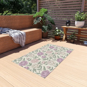 Peony Outdoor Rug – Vintage Chenille Patio Mat - Dipaliz - Rugs