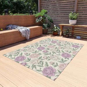 Peony Outdoor Rug – Vintage Chenille Patio Mat - Dipaliz - Rugs