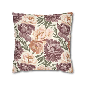 Floral Peony Pillowcase - Mauve Decorative Throw Pillow - Dipaliz - 18’’ × - Pillows