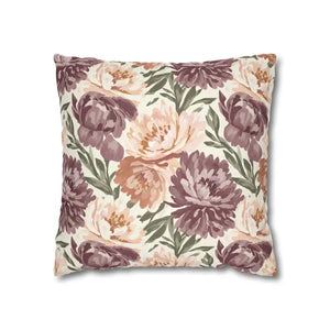 Floral Peony Pillowcase - Mauve Decorative Throw Pillow - Dipaliz - 16’’ × - Pillows