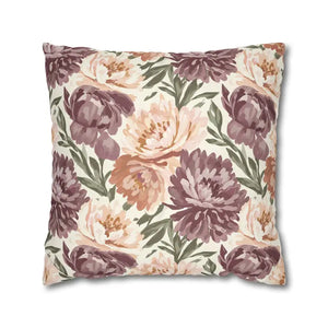 Floral Peony Pillowcase - Mauve Decorative Throw Pillow - Dipaliz - 20’’ × - Pillows