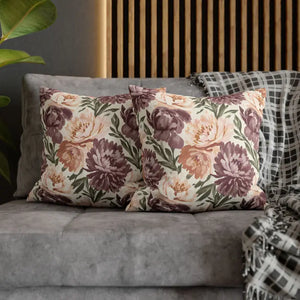 Floral Peony Pillowcase - Mauve Decorative Throw Pillow - Dipaliz - Pillows