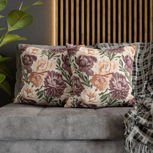 Floral Peony Pillowcase - Mauve Decorative Throw Pillow - Dipaliz - Pillows