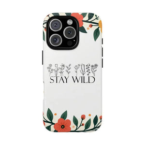 Wild Floral Phone Case - Stay Nature Design - Dipaliz - Iphone 16 Pro / Glossy - Mobile Cases