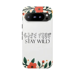 Wild Floral Phone Case - Stay Nature Design - Dipaliz - Google Pixel 9 Pro / Glossy - Mobile Cases