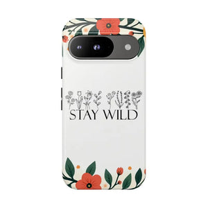 Wild Floral Phone Case - Stay Nature Design - Dipaliz - Google Pixel 9 / Glossy - Mobile Cases
