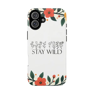 Wild Floral Phone Case - Stay Nature Design - Dipaliz - Iphone 16 Plus / Matte - Mobile Cases
