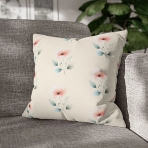Floral Pillowcase – Soft Spun Polyester - Dipaliz - Pillowcases & Shams