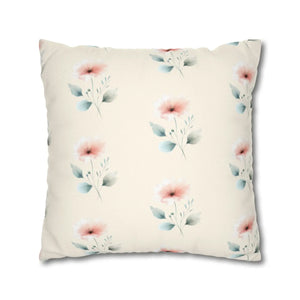 Floral Pillowcase – Soft Spun Polyester - Dipaliz - Pillowcases & Shams
