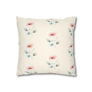 Floral Pillowcase – Soft Spun Polyester - Dipaliz - Pillowcases & Shams