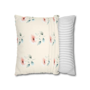 Floral Pillowcase – Soft Spun Polyester - Dipaliz - Pillowcases & Shams