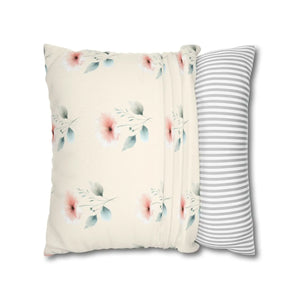 Floral Pillowcase – Soft Spun Polyester - Dipaliz - Pillowcases & Shams