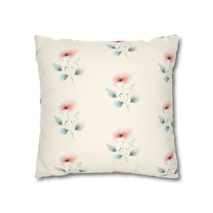 Floral Pillowcase – Soft Spun Polyester - Dipaliz - Pillowcases & Shams