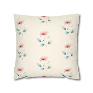 Floral Pillowcase – Soft Spun Polyester - Dipaliz - Pillowcases & Shams