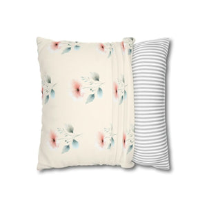 Floral Pillowcase – Soft Spun Polyester - Dipaliz - Pillowcases & Shams
