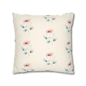 Floral Pillowcase – Soft Spun Polyester - Dipaliz - Pillowcases & Shams