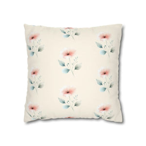 Floral Pillowcase – Soft Spun Polyester - Dipaliz - Pillowcases & Shams