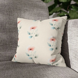 Floral Pillowcase – Soft Spun Polyester - Dipaliz - Pillowcases & Shams