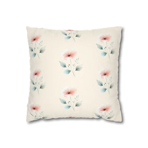 Floral Pillowcase – Soft Spun Polyester - Dipaliz - Pillowcases & Shams