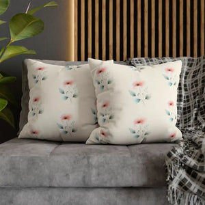 Floral Soft Spun Polyester Pillowcases - Elegant Home Decor - Dipaliz - & Shams