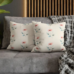 Floral Soft Spun Polyester Pillowcases - Elegant Home Decor - Dipaliz - & Shams