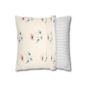 Floral Soft Spun Polyester Pillowcases - Elegant Home Decor - Dipaliz - & Shams