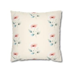 Floral Soft Spun Polyester Pillowcases - Elegant Home Decor - Dipaliz - 18’’ × - & Shams