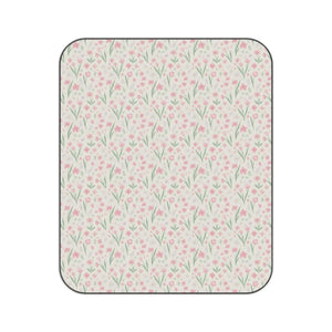 Pink Meadow Picnic Blanket – Waterproof Fleece - Dipaliz - Blankets
