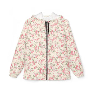 Outerwear - Floral Pink Rose All-over Print Windbreaker Jacket