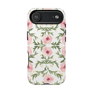 Floral Pink Watercolor Tough Magnetic Phone Case - Mobile Cases