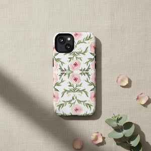 Floral Pink Watercolor Tough Magnetic Phone Case - Mobile Cases