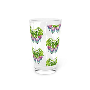 Botanical Floral Pint Glass 16oz Clear Drinkware Dipaliz - Beer Glasses