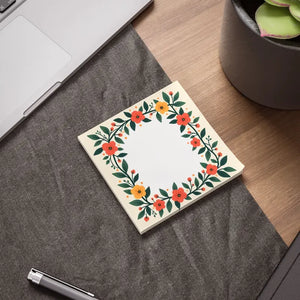 Vibrant Sticky Notes - Floral Colorful Creativity - Dipaliz