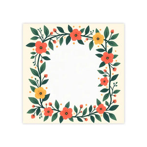 Vibrant Sticky Notes - Floral Colorful Creativity - Dipaliz - 4’’ x / White