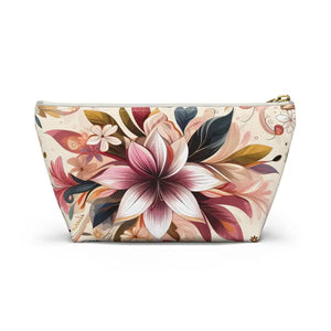 Spun Polyester Accessory Pouch - Bold Floral Design - Dipaliz - Cosmetic & Toiletry Bags